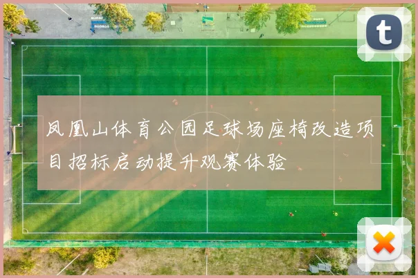 凤凰山体育公园足球场座椅改造项目招标启动提升观赛体验